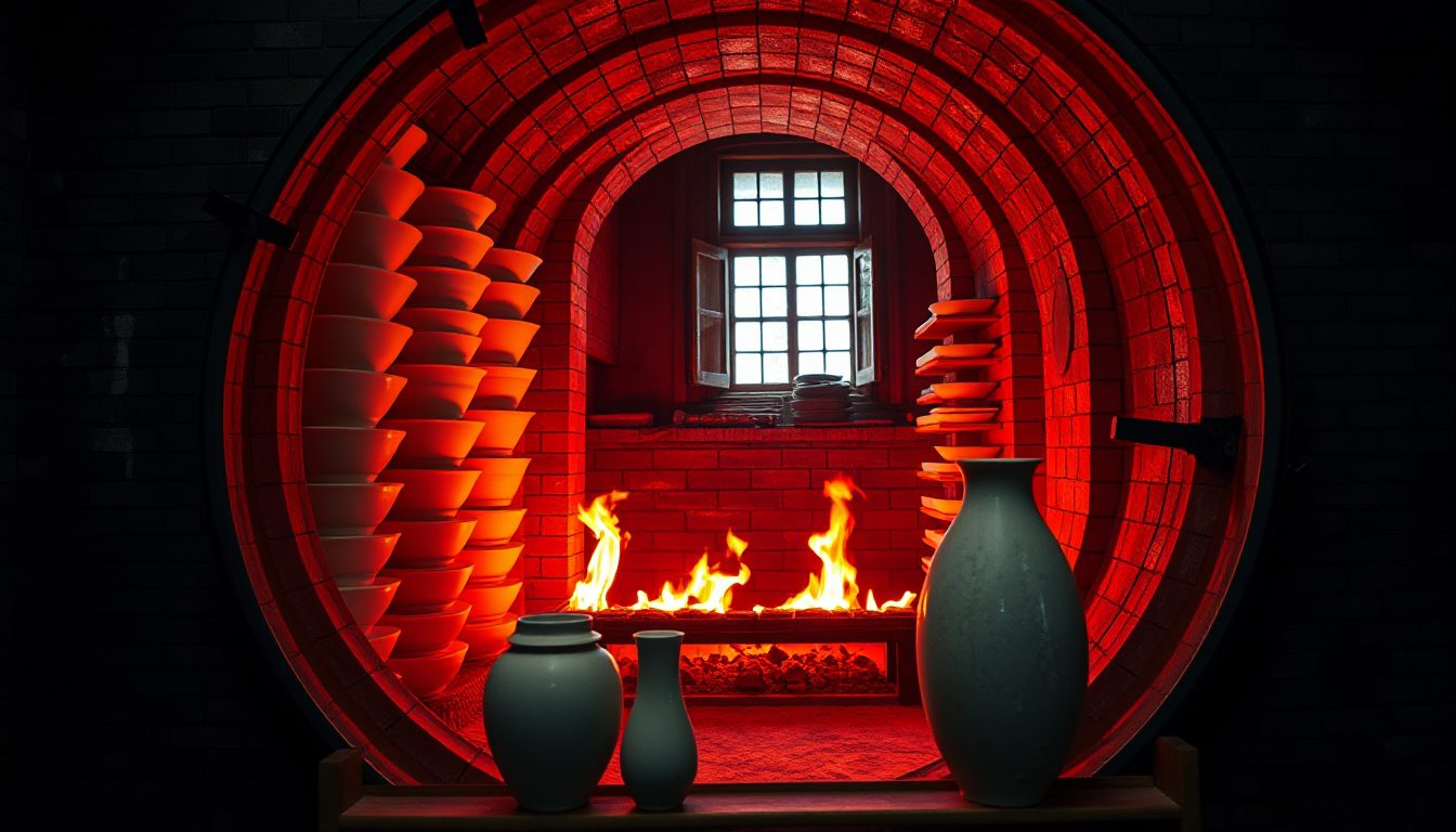 Dragon kiln firing in the Wenxian workshop