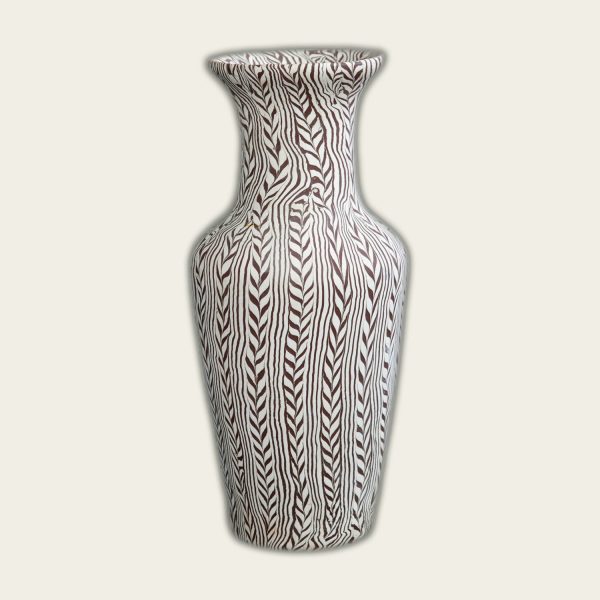 Vase — Burgundy Feather