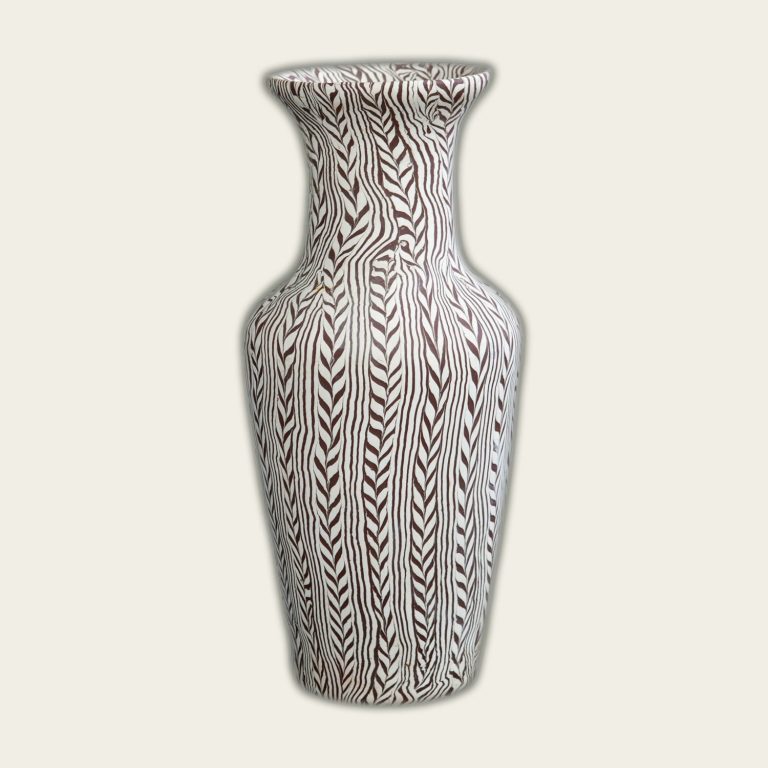 Vase — Burgundy Feather