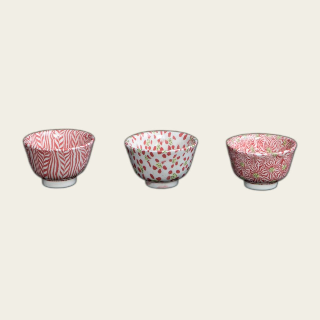 Teaset — Red & White