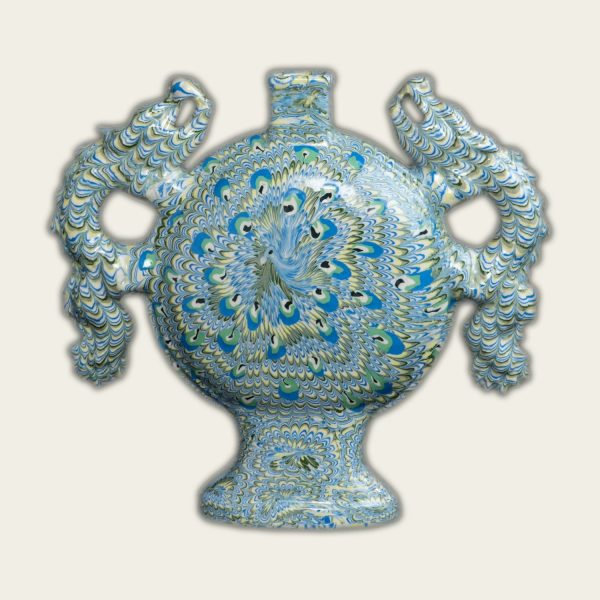 Flask — Peacock Feather