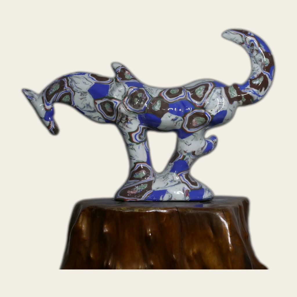 Sculpture — Horse (blue & red)