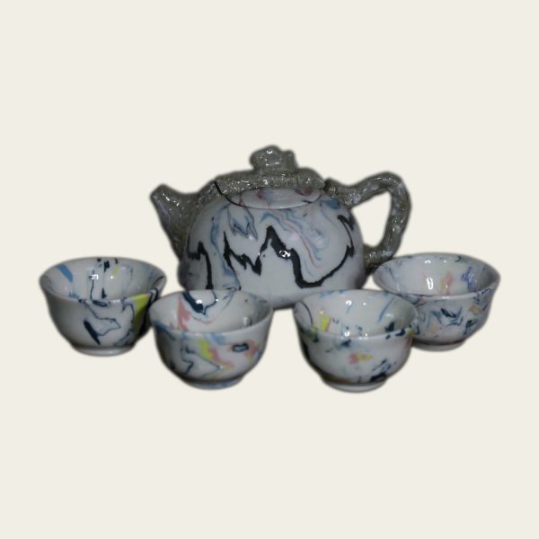 Teapot & Cups — Multicolour